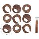 Carter Brown with Gold Flecks Wall Decor, Set of 9